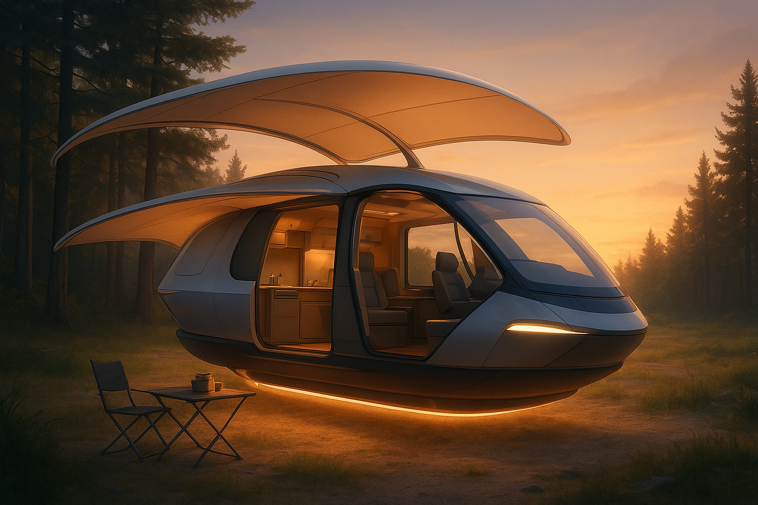 hovercraft ecofriendly camping 