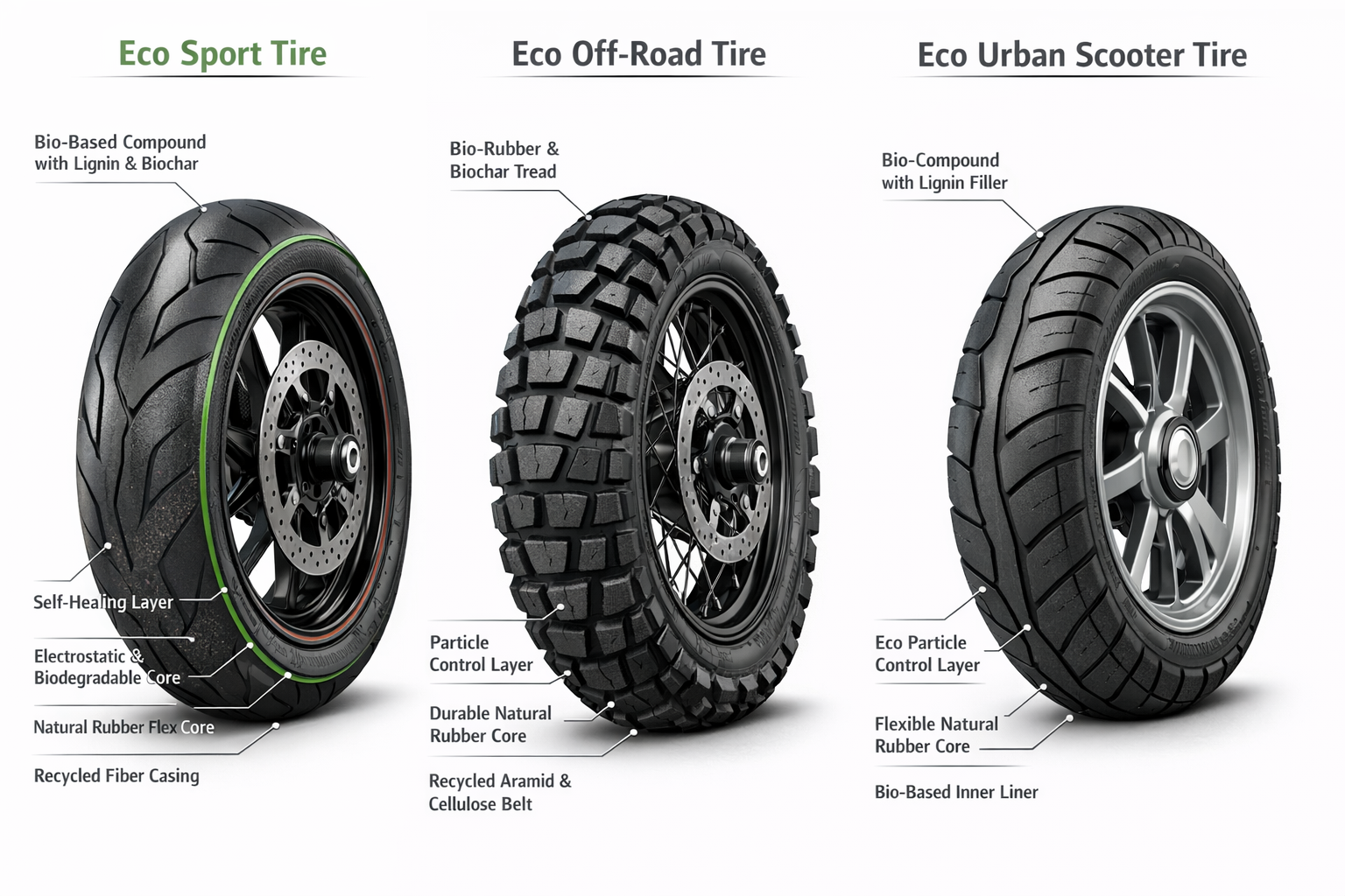 motorcycle ecofriendly tires environment