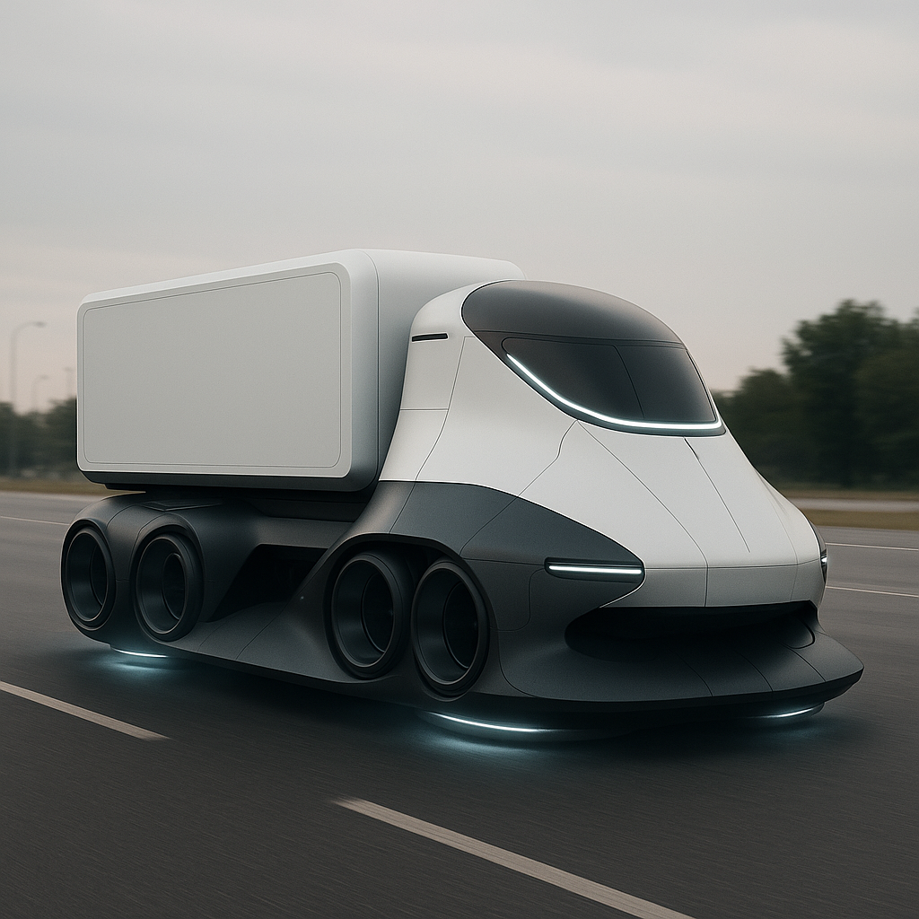 electric hovercraft cargo hauler