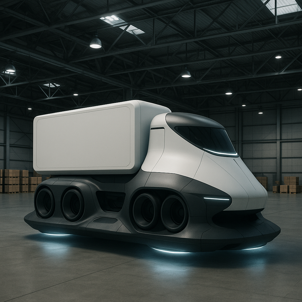 electric hovercraft cargo hauler